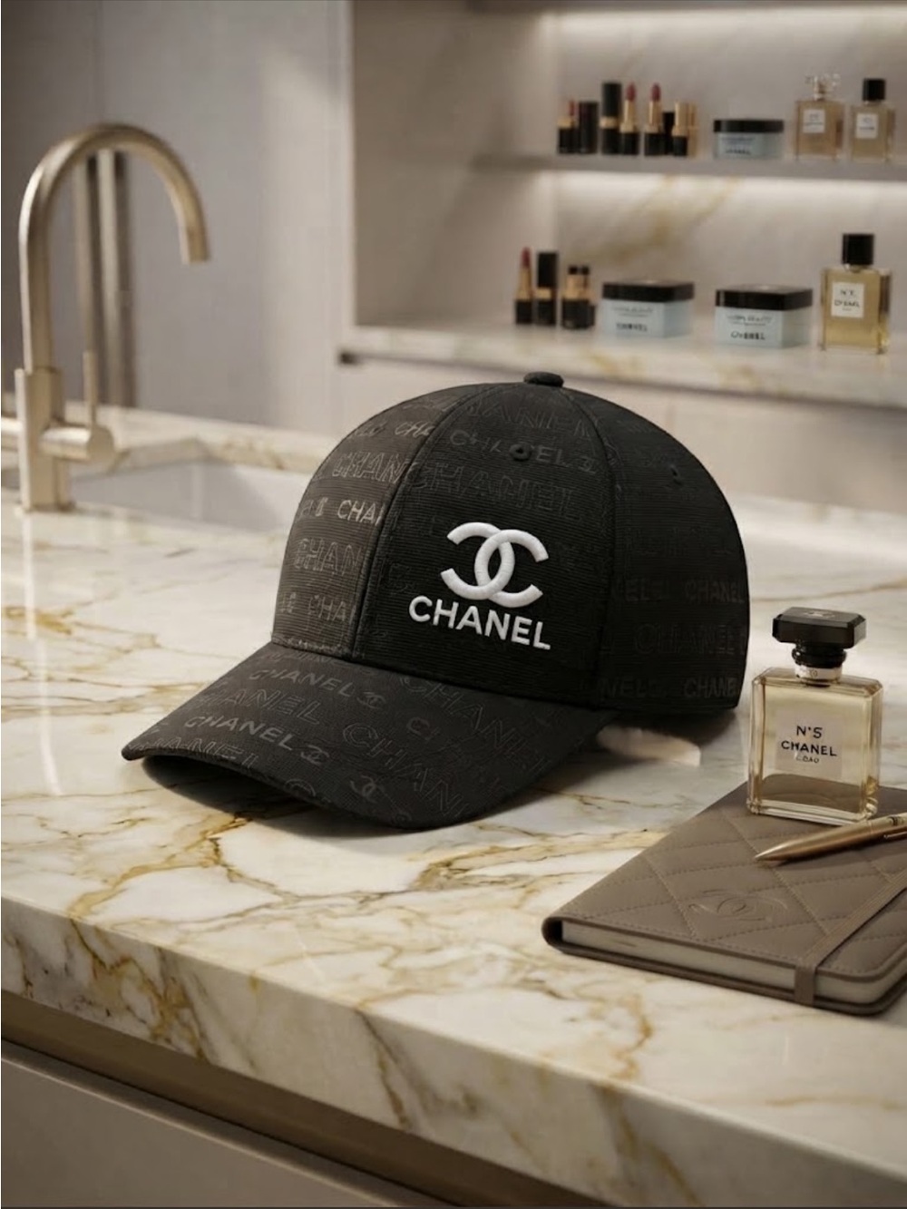 Black Logo Baseball Cap